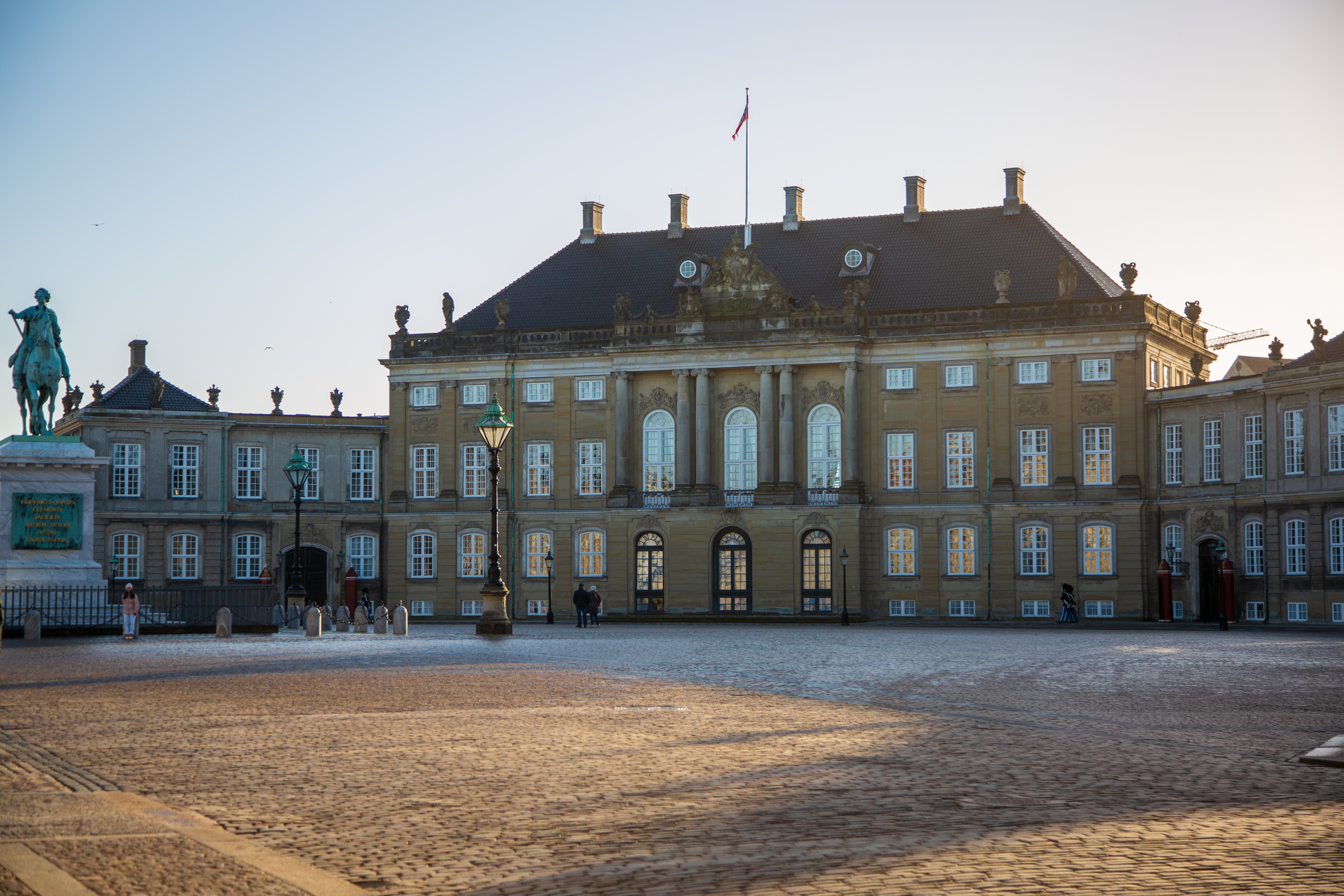 Amalienborg en vintermorgen