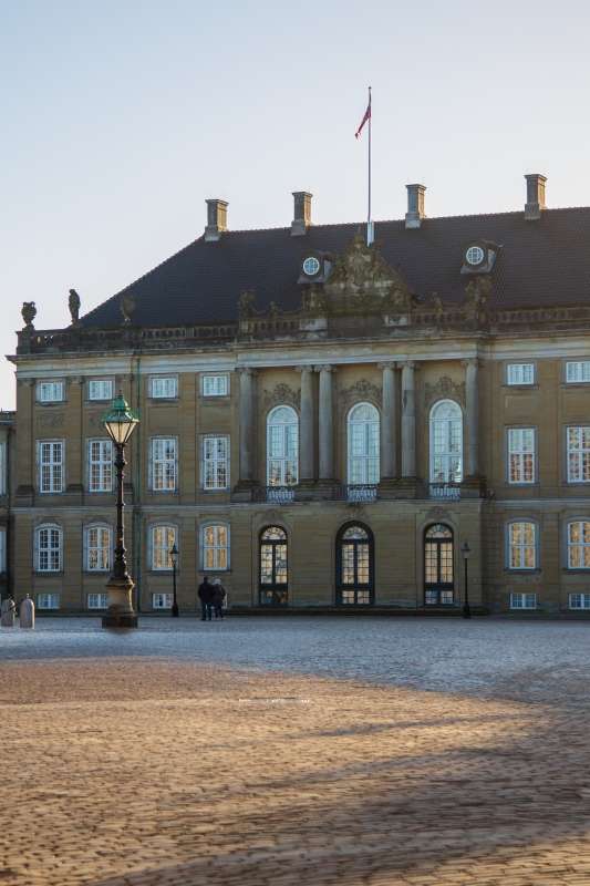 Amalienborg en vintermorgen